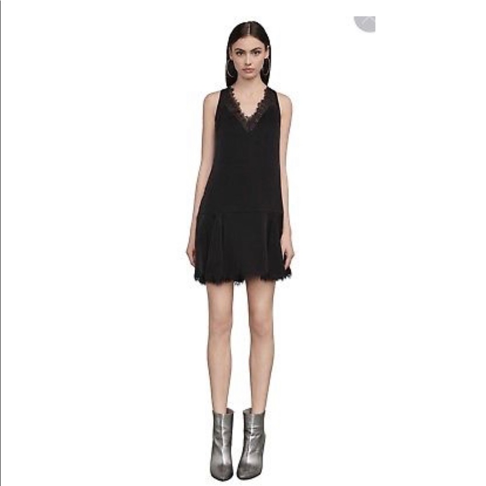 BCBG MAXAZRIA Mamie Lace-Trimmed Mini Dress